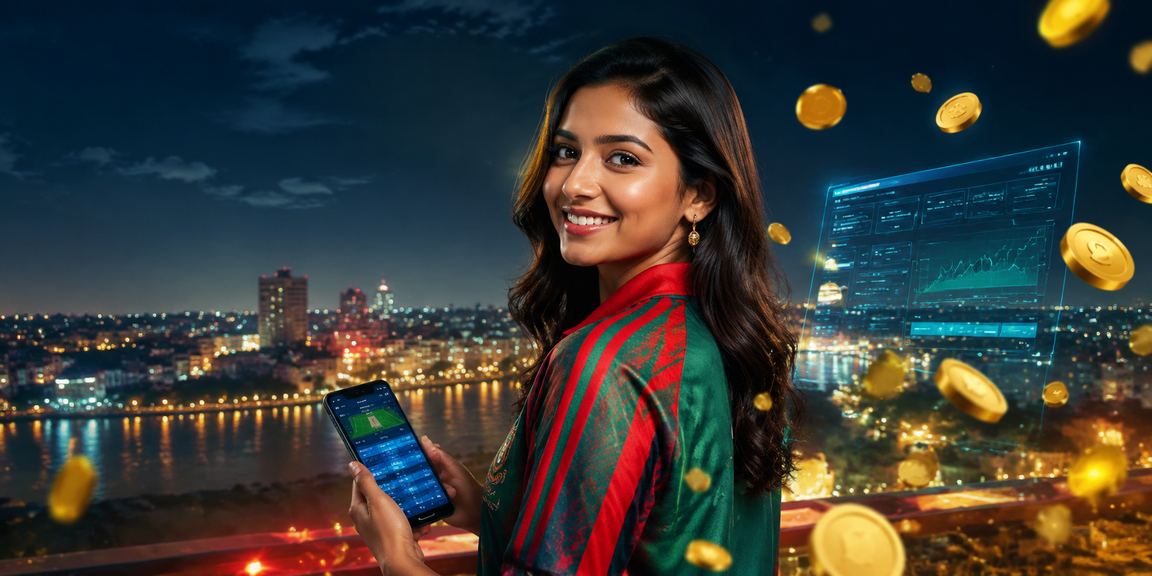 বাংলাদেশে ক্রিকেট বেটিং গেমস প্রচারে একজন মডেল