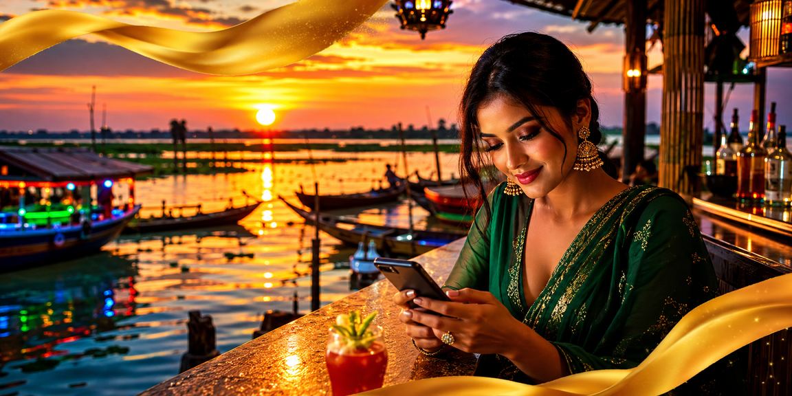 তাঙ্গুয়ার হাওরে বাংলাদেশি মোবাইল ক্যাসিনো অ্যাপ ব্যবহার করছেন যুবক